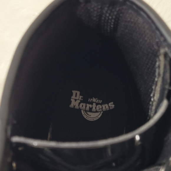 Doc Martens Glossy Black Lace Up Boots - Picture 11 of 11